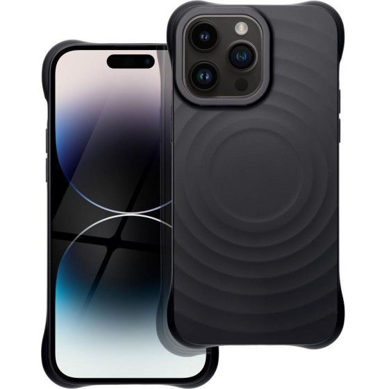 Silicone Zephyr Mag Cover Compatible With Magsafe Do Iphone 14 Pro Max Black OEM