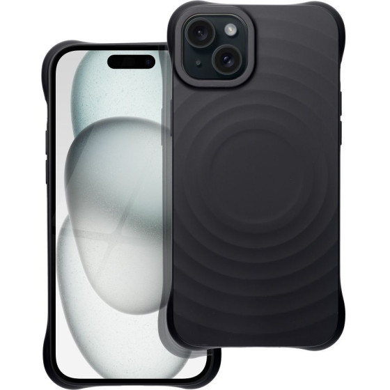 Silicone Zephyr Mag Cover Compatible With Magsafe Do Iphone 15 Plus Black OEM