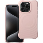 Silicone Zephyr Mag Cover Compatible With Magsafe Do Iphone 15 Pro Pink OEM
