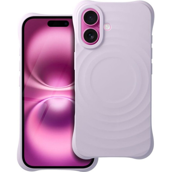 Silicone Zephyr Mag Cover Compatible With Magsafe Do Iphone 16 Lilac OEM