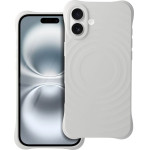 Silicone Zephyr Mag Cover Compatible With Magsafe Do Iphone 16 Plus White OEM