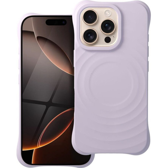 Silicone Zephyr Mag Cover Compatible With Magsafe Do Iphone 16 Pro Lilac OEM