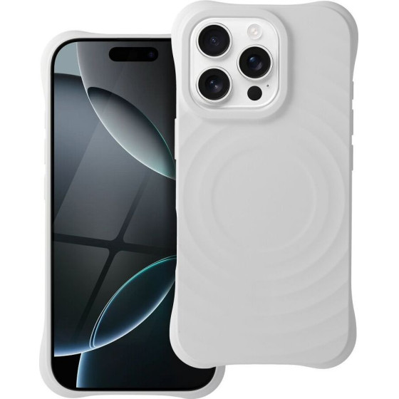 Silicone Zephyr Mag Cover Compatible With Magsafe Do Iphone 16 Pro White OEM