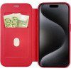 Smart Mag Book Case Compatible With Magsafe For Iphone 15 Pro Max Red OEM