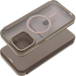 Smart Mag Book Case Compatible With Magsafe For Iphone 15 Pro Max Titanium OEM