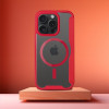 Smart Mag Book Case Compatible With Magsafe For Iphone 15 Pro Red OEM