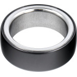 Smart Ring R8 - Smart Ceramic Ring With Charging Box Size 15,4mm Black OEM