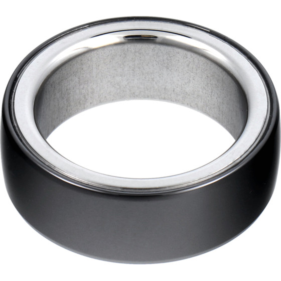 Smart Ring R8 - Smart Ceramic Ring With Charging Box Size 15,4mm Black OEM