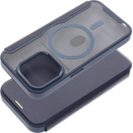 Ssmart Mag Book Case Compatible With Magsafe For Iphone 15 Pro Blue OEM