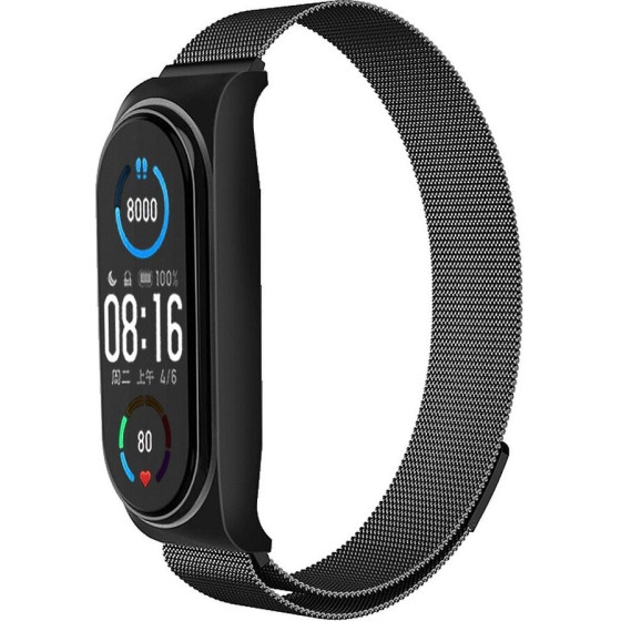 Strap Metal For Xiaomii Mi Band 7 Black (01) OEM