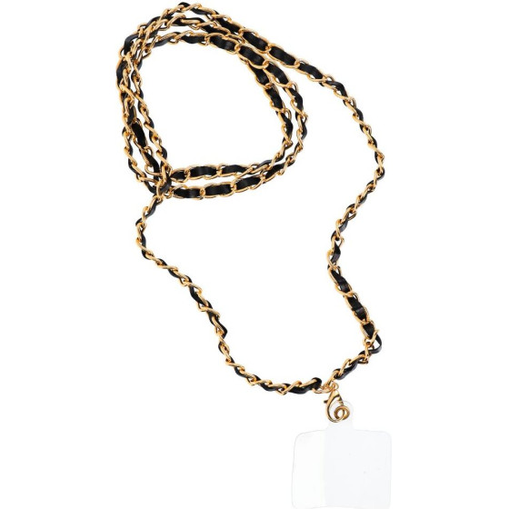 Strap Pendant For The Phone / Cord Length 116cm (58cm In The loop) / On Neck - Black OEM