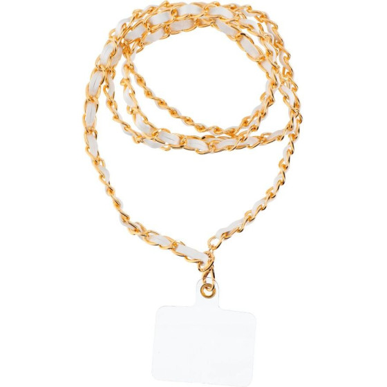 Strap Pendant For The Phone / Cord Length 116cm (58cm In The loop) / On Neck - White OEM
