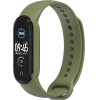 Strap Silicone For Smartband Xiaomi Mi Band 5 / 6 / 7 Green (08) OEM