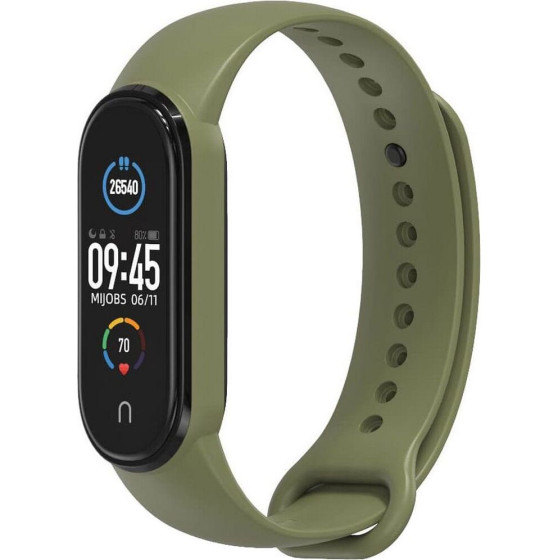 Strap Silicone For Smartband Xiaomi Mi Band 5 / 6 / 7 Green (08) OEM