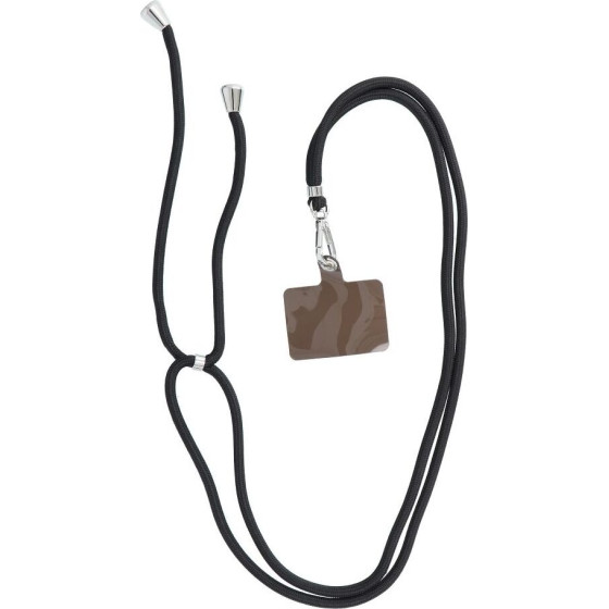 Swing (6mm) Pendant For The Phone With Adjustable Length / Cord Length 165cm (Max 82.5cm In The loop) / On The Shoulder Or Neck - Black OEM