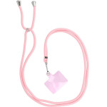 Swing (6mm) Pendant For The Phone With Adjustable Length / Cord Length 165cm (Max 82.5cm In The loop) / On The Shoulder Or Neck - Lite Pink OEM