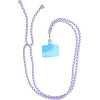 Swing (6mm) Pendant For The Phone With Adjustable Length / Cord Length 165cm (Max 82.5cm In The loop) / On The Shoulder Or Neck - White - Purple OEM