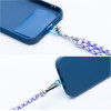 Swing (6mm) Pendant For The Phone With Adjustable Length / Cord Length 165cm (Max 82.5cm In The loop) / On The Shoulder Or Neck - White - Purple OEM