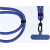 Swing (8mm) Pendant For The Phone With Adjustable Length / Cord Length 165cm (Max 82.5cm In The loop) / On The Shoulder Or Neck - Dark Blue OEM