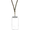 Swing (8mm) Pendant For The Phone With Adjustable Length / Cord Length 165cm (Max 82.5cm In The loop) / On The Shoulder Or Neck - grey-green-Pink OEM