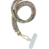 Swing (8mm) Pendant For The Phone With Adjustable Length / Cord Length 165cm (Max 82.5cm In The loop) / On The Shoulder Or Neck - grey-green-Pink OEM