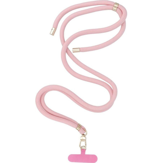 Swing (8mm) Pendant For The Phone With Adjustable Length / Cord Length 165cm (Max 82.5cm In The loop) / On The Shoulder Or Neck - Lite Pink OEM