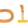 Swing (8mm) Pendant For The Phone With Adjustable Length / Cord Length 165cm (Max 82.5cm In The loop) / On The Shoulder Or Neck - orange-White OEM
