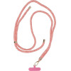 Swing (8mm) Pendant For The Phone With Adjustable Length / Cord Length 165cm (Max 82.5cm In The loop) / On The Shoulder Or Neck - pink-White OEM