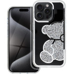 Teddy Bear Case For Iphone 15 Pro Silver OEM