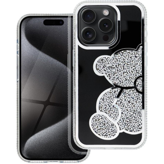 Teddy Bear Case For Iphone 16 Silver OEM
