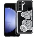 Teddy Bear Case For Samsung S23 Ultra Silver OEM