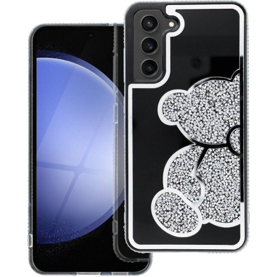 Teddy Bear Case For Samsung S24 Silver OEM