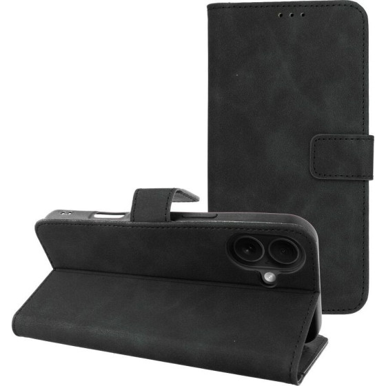 Tender Book Case For Iphone 16 Plus ( 6.7 Black OEM