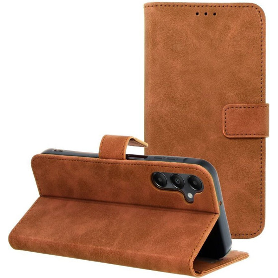 Tender Book Case For Samsung A15 4G / A15 5G Brown OEM