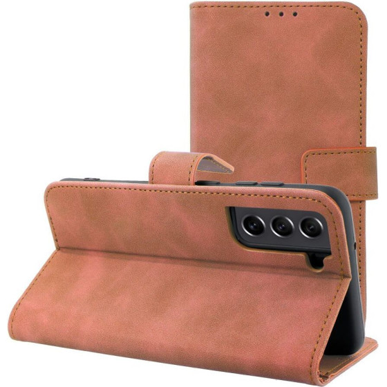 Tender Book Case For Samsung S21 Fe Brown OEM
