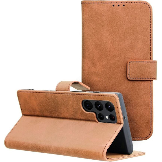 Tender Book Case For Samsung S22 Ultra Brown OEM