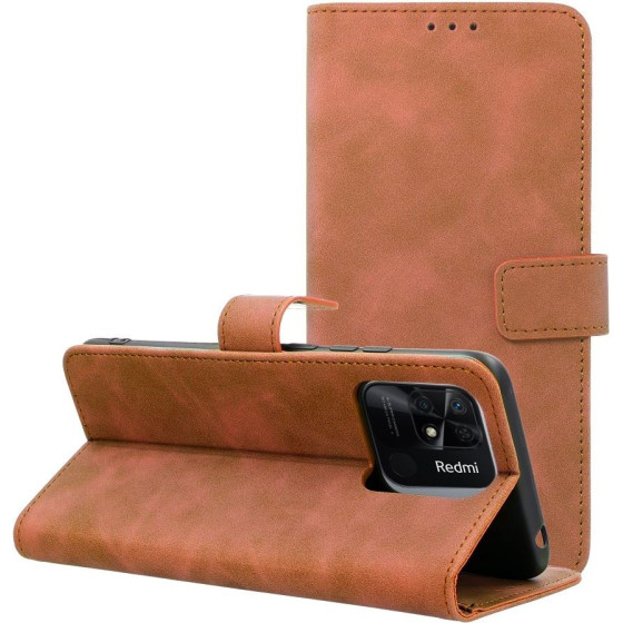 Tender Book Case For Xiaomi Redmi 10C Brown OEM