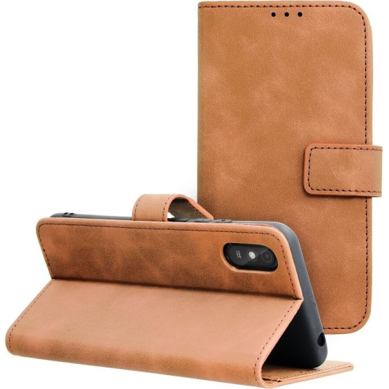 Tender Book Case For Xiaomi Redmi 9AT / Redmi 9A Brown OEM