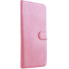 Universal Book Case Common Size L For Iphone 6 Plus / 7 Plus / 8 Plus / Xs Max / 11 Pro Max / Samsung S20 Fe / S21 Fe / S10 Plus / A10 / A32 / A54 / Xiaomi 12 Lite / Huawei P30 Pro Pink OEM