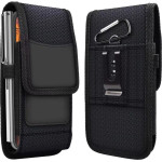Vertical Universal Case Oxford Model 3 For Iphone 11 / 11 Pro / 12 / 12 Pro / 13 / 13 Pro / Samsung A10 / A41 / A50 / A51 / Huawei P30 Lite / P40 / P8 / P9 Lite Black OEM