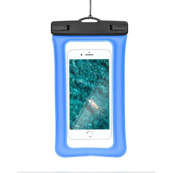 Waterproof Bag For Mobile Phone With Plastic Closing Airbag Blue OEM