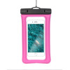 Waterproof Bag For Mobile Phone With Plastic Closing Airbag Rose Pink OEM