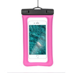 Waterproof Bag For Mobile Phone With Plastic Closing Airbag Rose Pink OEM