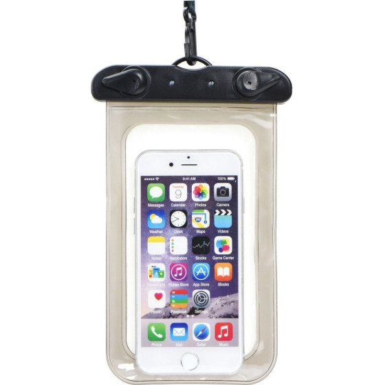 Waterproof Bag For Mobile Phone With Plastic Closing Black OEM