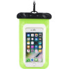 Waterproof Bag For Mobile Phone With Plastic Closing Green OEM