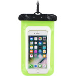 Waterproof Bag For Mobile Phone With Plastic Closing Green OEM