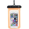 Waterproof Bag For Mobile Phone With Plastic Closing Orange OEM