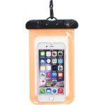 Waterproof Bag For Mobile Phone With Plastic Closing Orange OEM