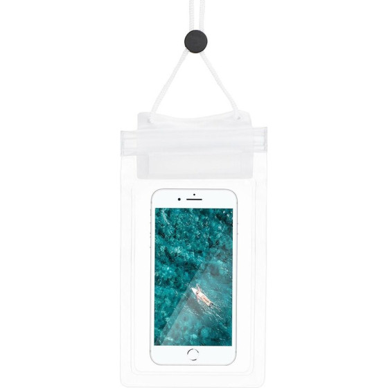 Waterproof Bag For Mobile Phone With Zipper Closing White OEM