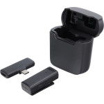 Wireless Lavalier Microphone Type C With Charging Case S11 Black OEM